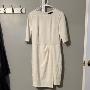 Lulu's White 3/4 Sleeve Dress